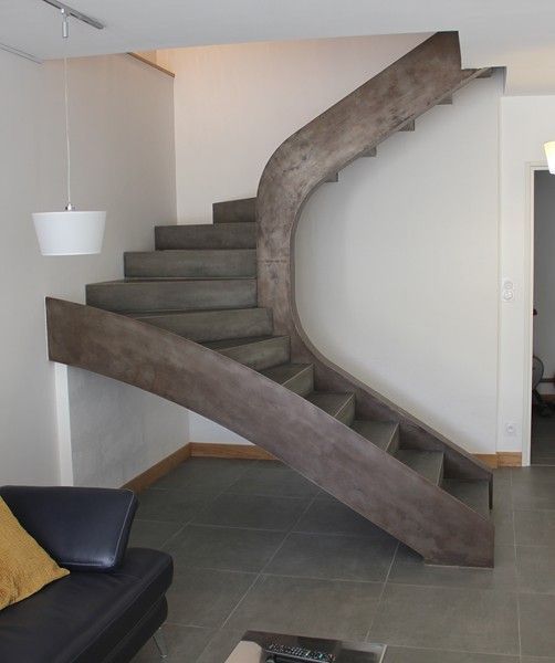 escalier helicoidal beton